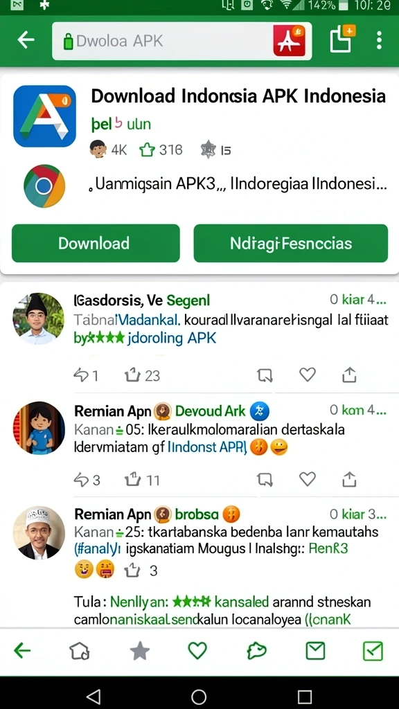 dkk - Tangkapan layar menu yang mudah digunakan.