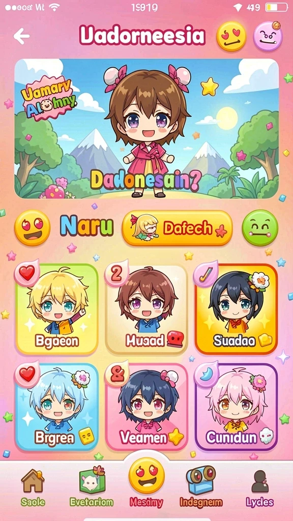 qgluck - Screenshot yang memperlihatkan interaksi antar pemain dalam mode multiplayer.