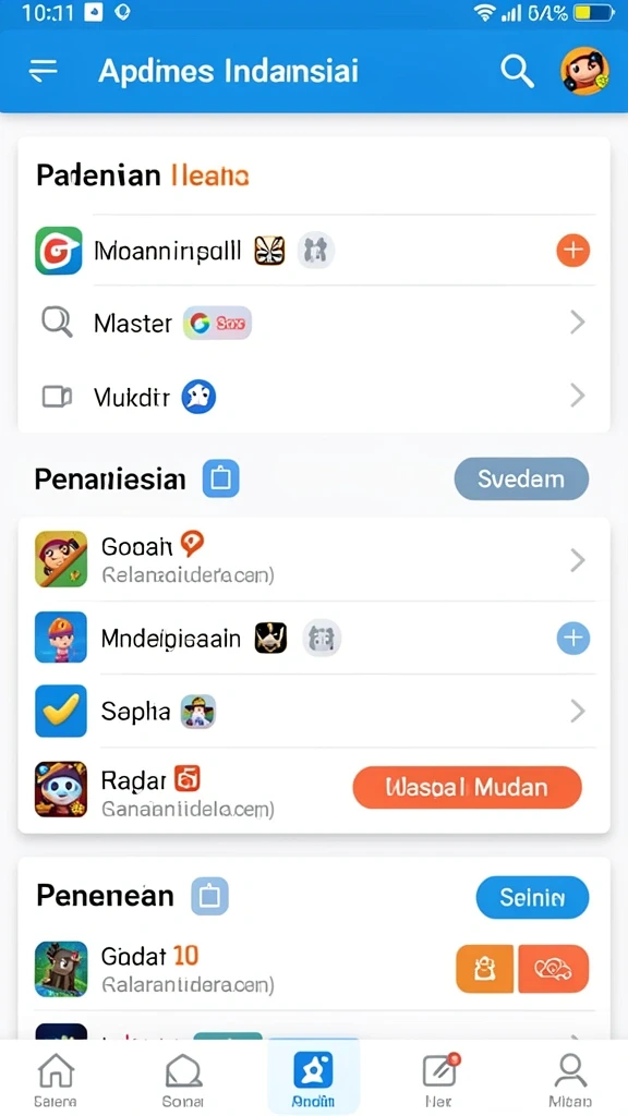 rpvip2 - Visualisasi fitur interaksi sosial dalam RPVIP2 saat bermain bersama teman.